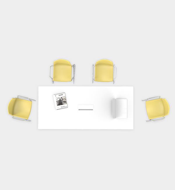 榮正辦公家具 培訓(xùn)桌 單體圖